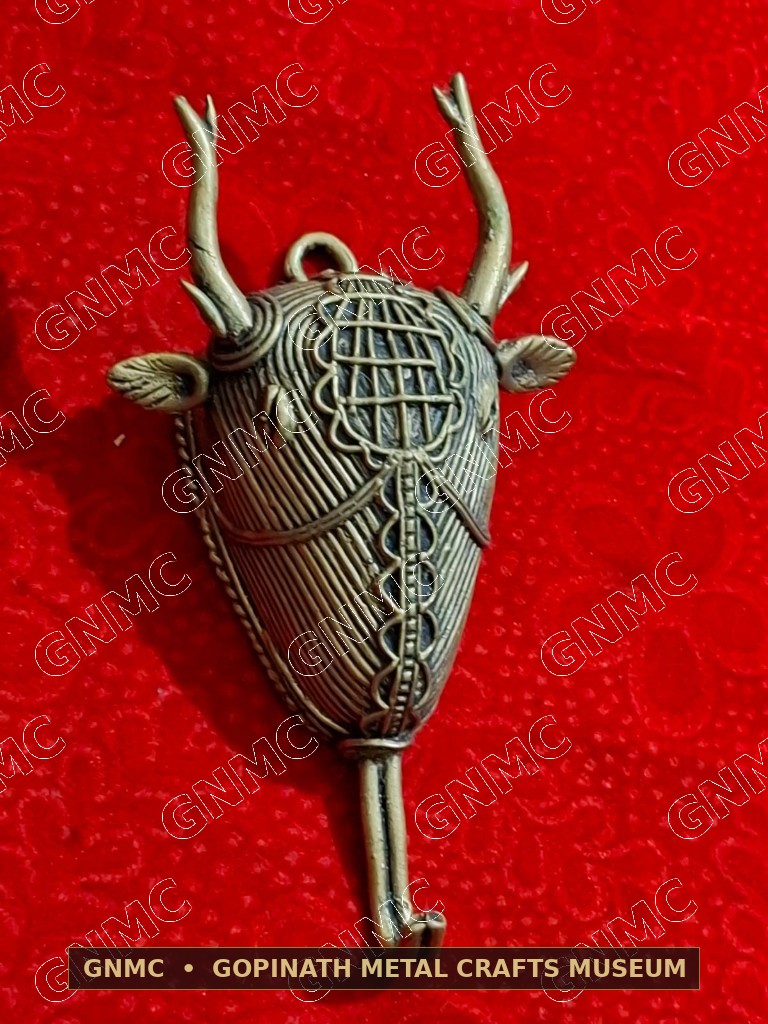 Handcrafted Dhokra Tribal Brass Buffalo Wall Plaque & Key Hanger