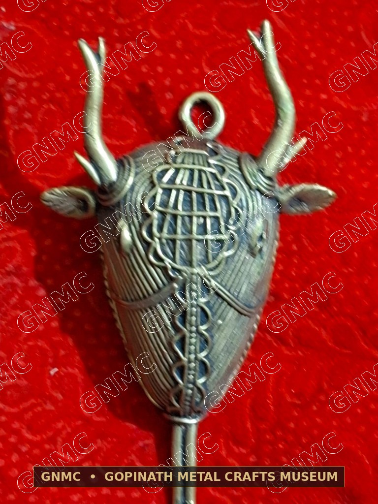Handcrafted Dhokra Tribal Brass Buffalo Wall Plaque & Key Hanger