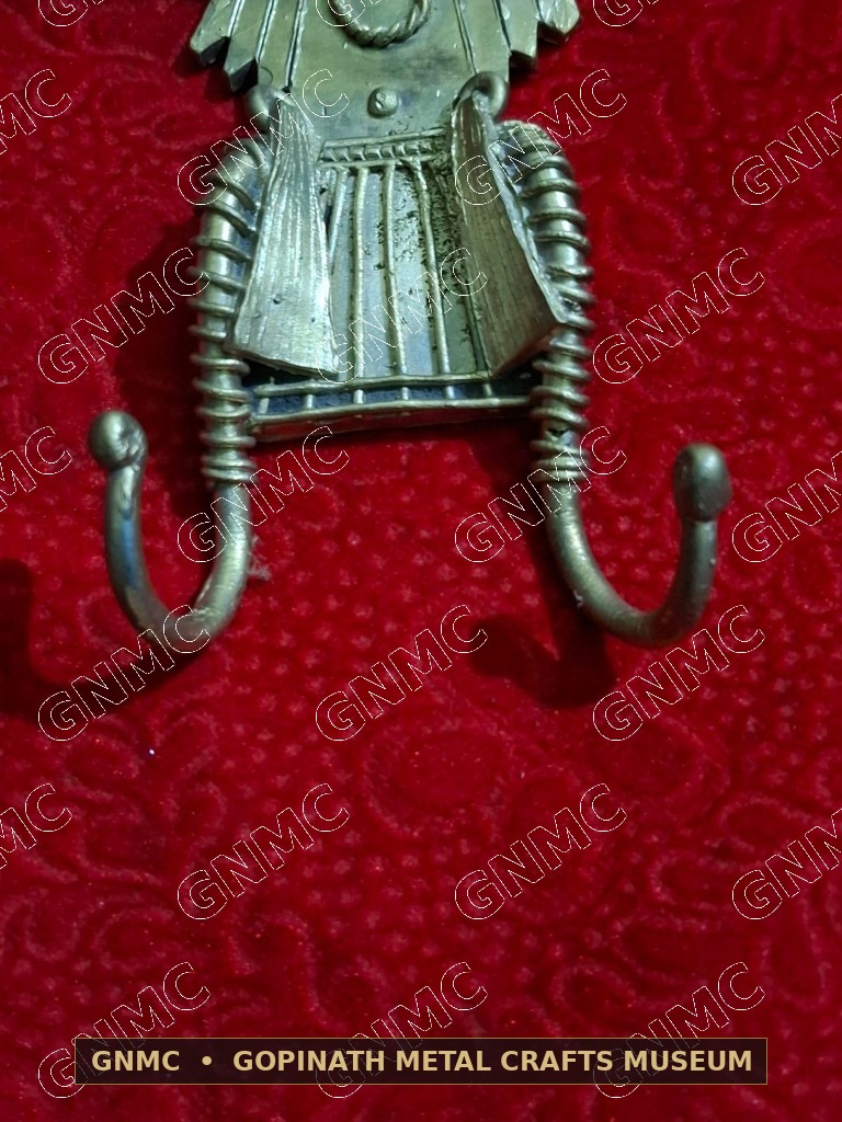 Handcrafted Dhokra Brass Lord Narasimha Wall Plaque & Key Hanger