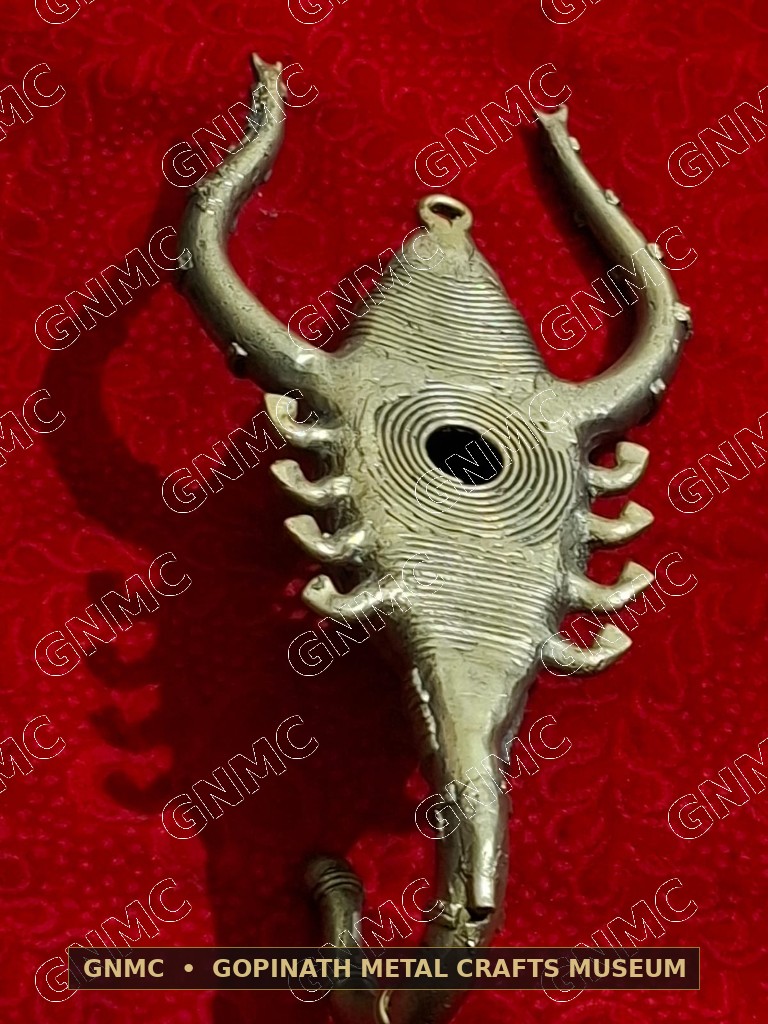 Handcrafted Dhokra Brass Scorpion Wall Plaque & Key Hanger