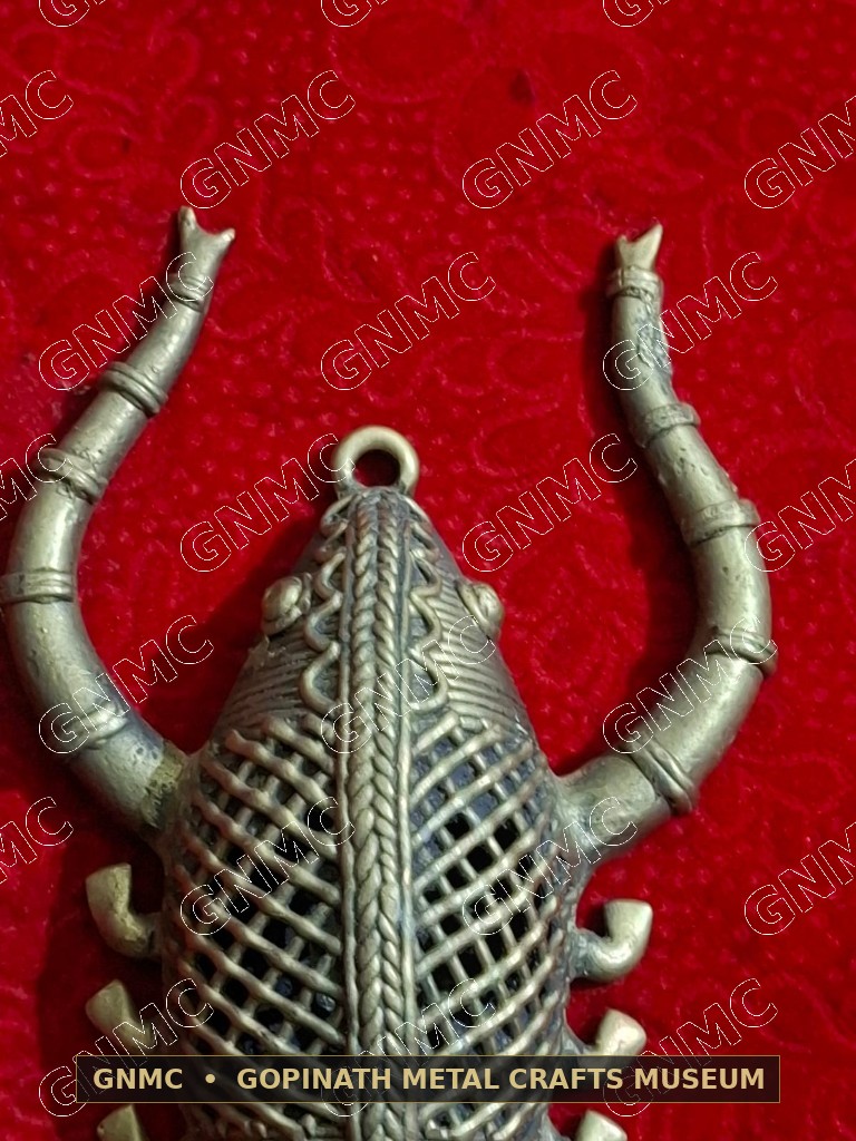 Handcrafted Dhokra Brass Scorpion Wall Plaque & Key Hanger