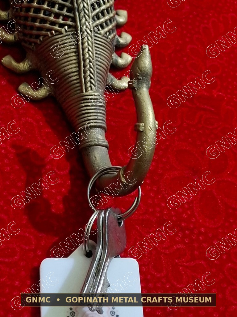 Handcrafted Dhokra Brass Scorpion Wall Plaque & Key Hanger