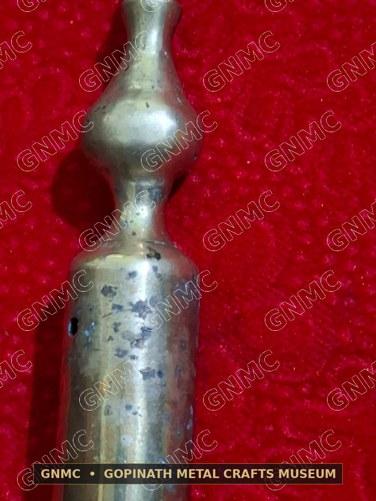 Century-Old Cast Brass Temple Processional Torch (Masal)